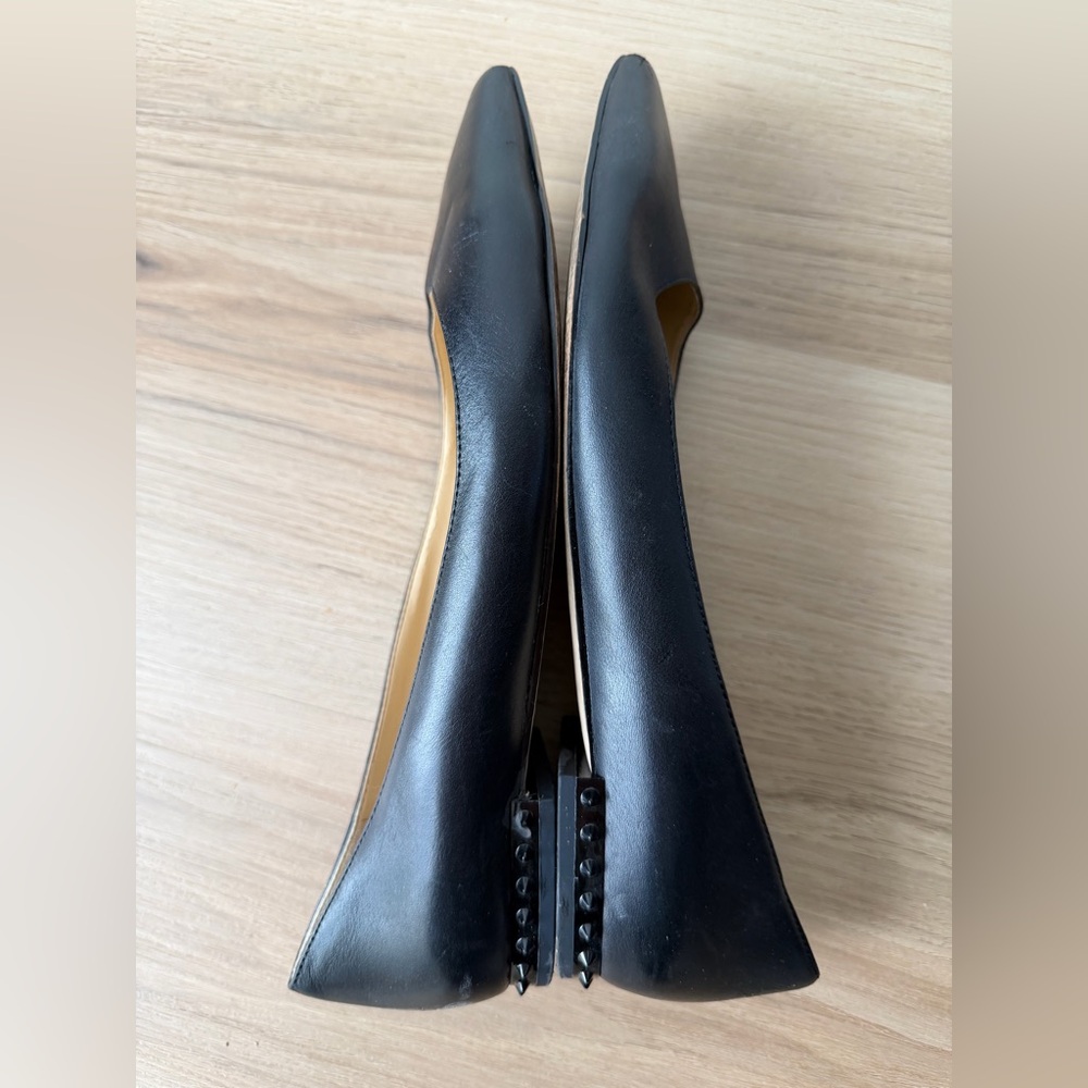Sam Edelman Black Leather Pointed Toe Flats Size 7 Classic Chic - Picture 4 of 7